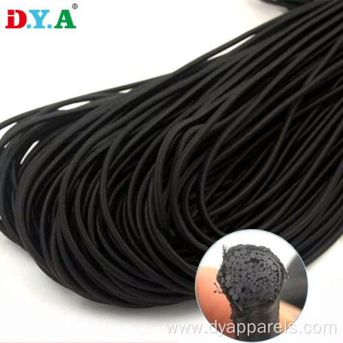 1/8-Inch (3mm) Black Elastic Cord Stretch String